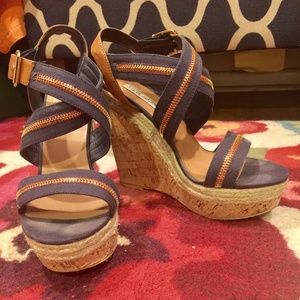 Steve Madden "Daybreak" Cork Wedges